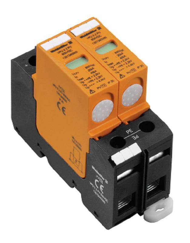 WEIDMULLER VPU II 2 PV 600V DC SCARICATORE FOTOVOLTAICO 20KA 1351340000