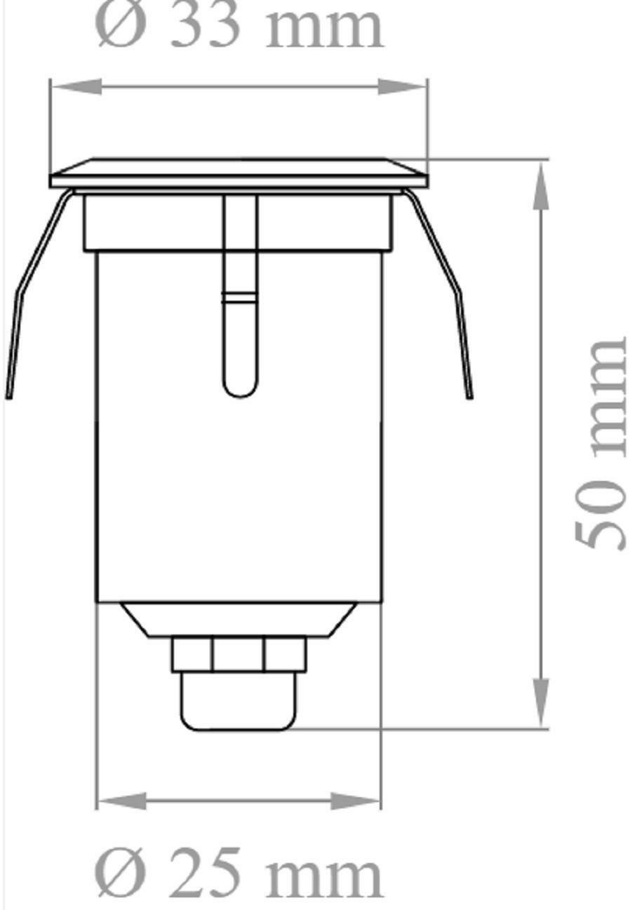 lampo lampo mini faretto led 60 3w 700ma ip64 luce floorled3w/bl - foto 2