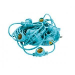 Catenaria luminaria da esterno con portalampade  ip65 verde lunghezza 11 m 3062/ver