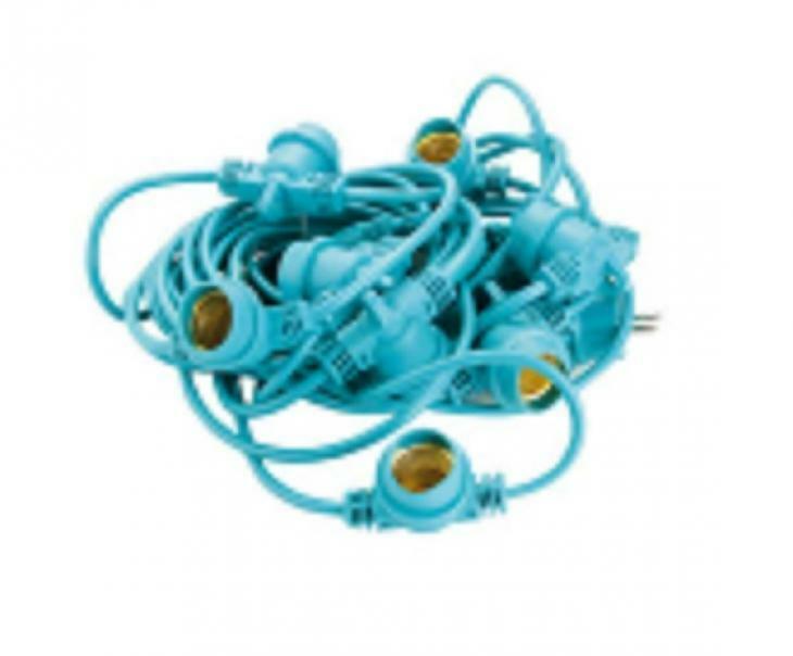fai fai catenaria luminaria da esterno con portalampade  ip65 verde lunghezza 11 m 3062/ver - foto 1