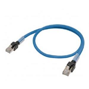 Cavo ethernet cat 6a 2m  xs6w6lszh8ss200c schermato blu industriale