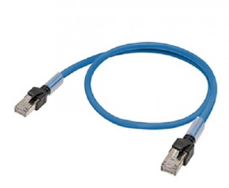 Cavo Ethernet Cat 6a schermato blu Omron 2 metri con connettori RJ45