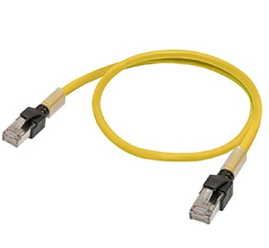 Cavo Ethernet Cat 6a giallo 2 metri Omron per automazione industriale e quadri elettrici