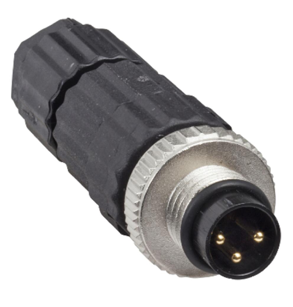 schneider electric schneider connettore con morsetti m8 maschio dritto 3pin xzcc8mdm30v - foto 1