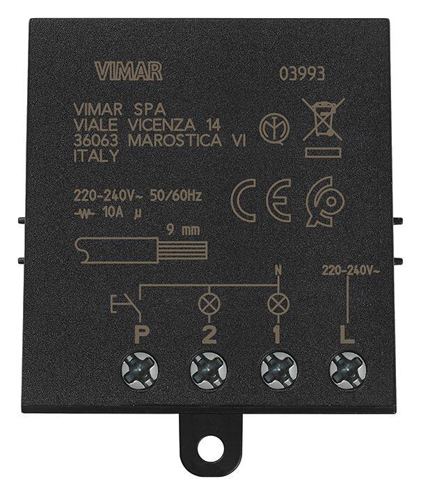 vimar vimar modulo relé ad impulsi 4 sequenze quid silenzioso 03993 - foto 1