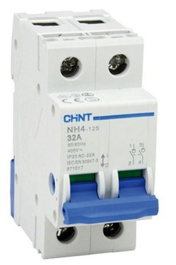 chint chint nh4-125/32-2p - interruttore sezionatore 2p 398040 - foto 1