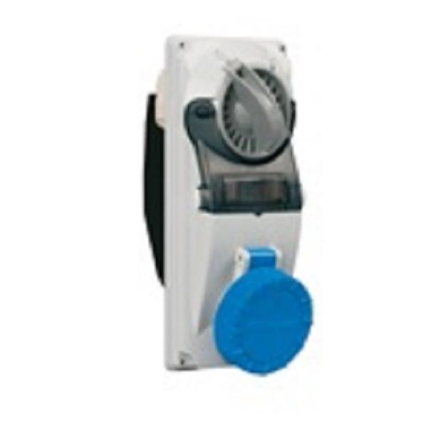 palazzoli palazzoli presa fissa interbloccata prblcf 2p+t 16a 220v 6h ip66-ip67 490126 - foto 1