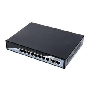 Switch 8poe + 2 porte uplink gigabit 150w up to 250m switch 8 porte 10/100/1000 mbps poe sw-ug8p2l-069