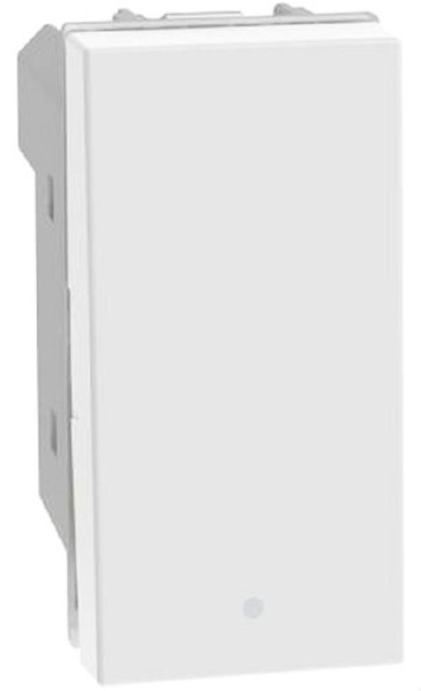bticino bticino matixgo - pulsante 1p no 10a 1m bianco jw4005 - foto 1