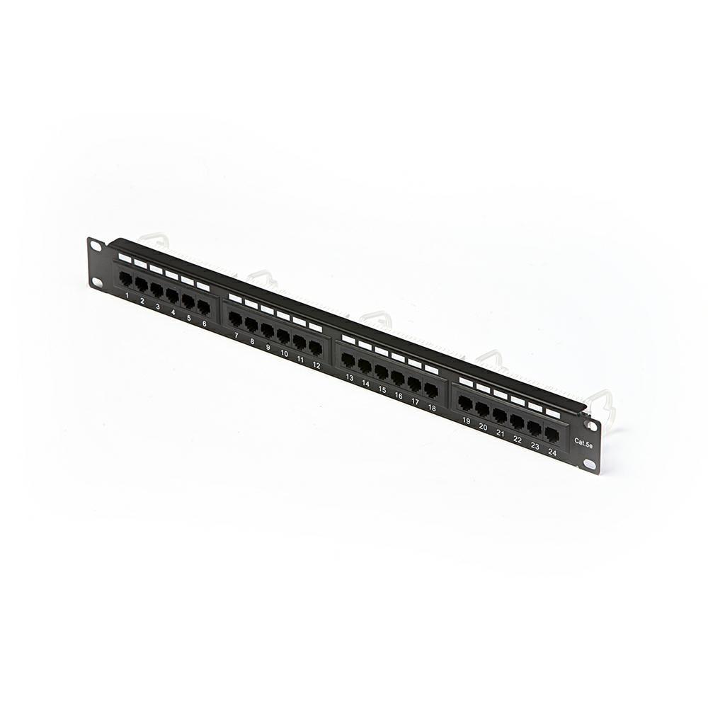 mach power mach power pannello patch 24 porte rj45 u/utp cat. 5e per rack - foto 1