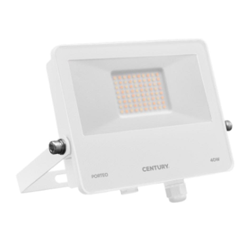 century century proiettore led porteo bianco 40w 3/4/6,5k 4600lm termina block ptobi-409500 - foto 1