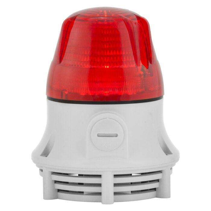 sirena sirena microlamp steady/flashing a.f. cl 24vac/dc acustico/ottico rosso 79733 - foto 1