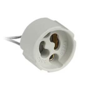 Portalampade ceramico gz10 gu10 cavi 250mm  a311 attacco sicuro