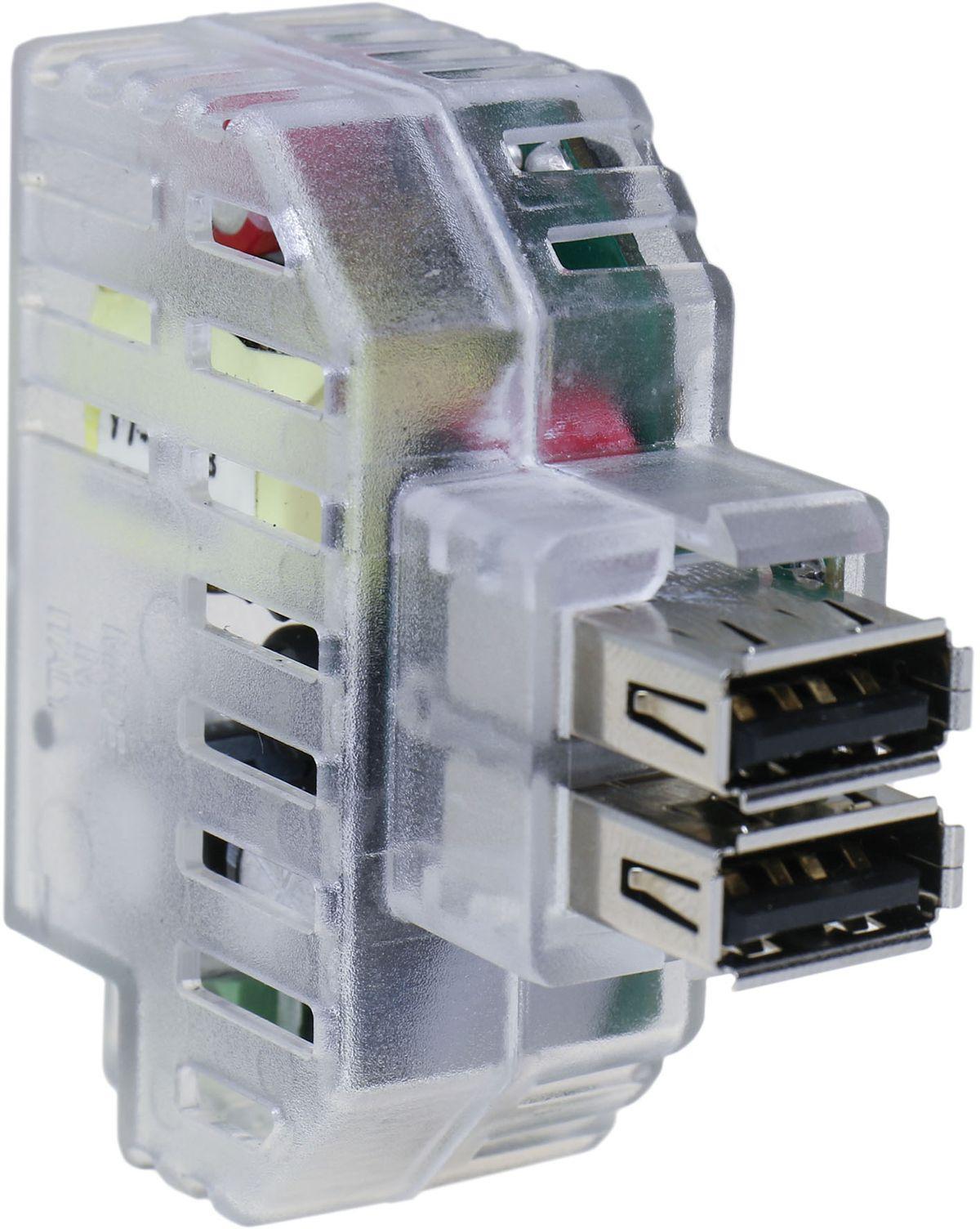 fanton fanton alimentatore 2 usb-a 2,4a incasso keystone it - foto 1