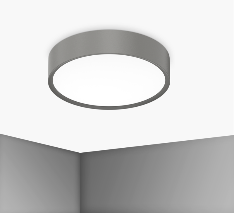century century plafoniera blanca luxe 400mm 24w 3000k-4000k-6500k grigio bcl-2440gr - foto 1