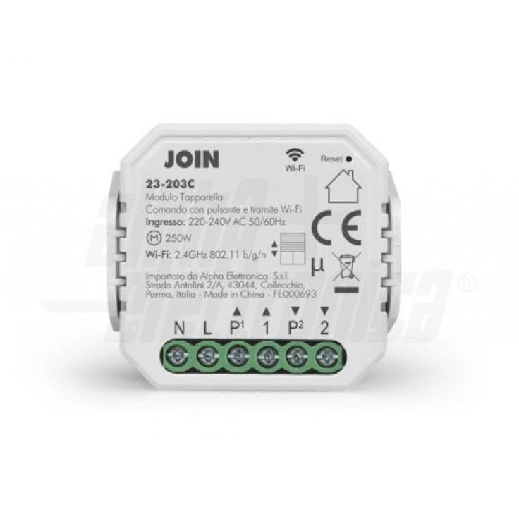 alpha elettronica alpha elettronica modulo incasso tapparelle smart 230v 3a wi-fi 2.4ghz 23-203c - foto 1