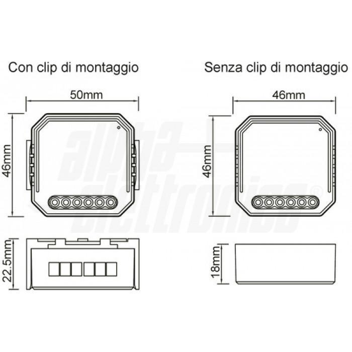 alpha elettronica alpha elettronica modulo incasso tapparelle smart 230v 3a wi-fi 2.4ghz 23-203c - foto 3