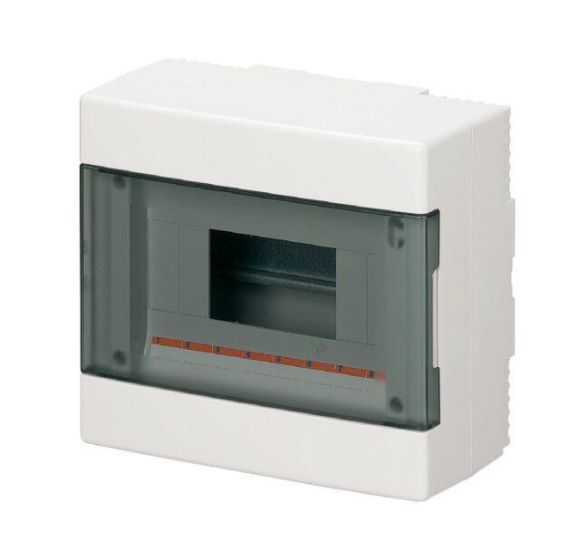 elettrocanali elettrocanali centralino parete ip40 portella trasparente 8m ip40 ec60008b - foto 1
