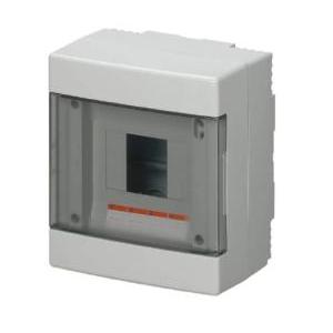 Centralino a parete ip40 portella trasparente 4moduli ec60004b