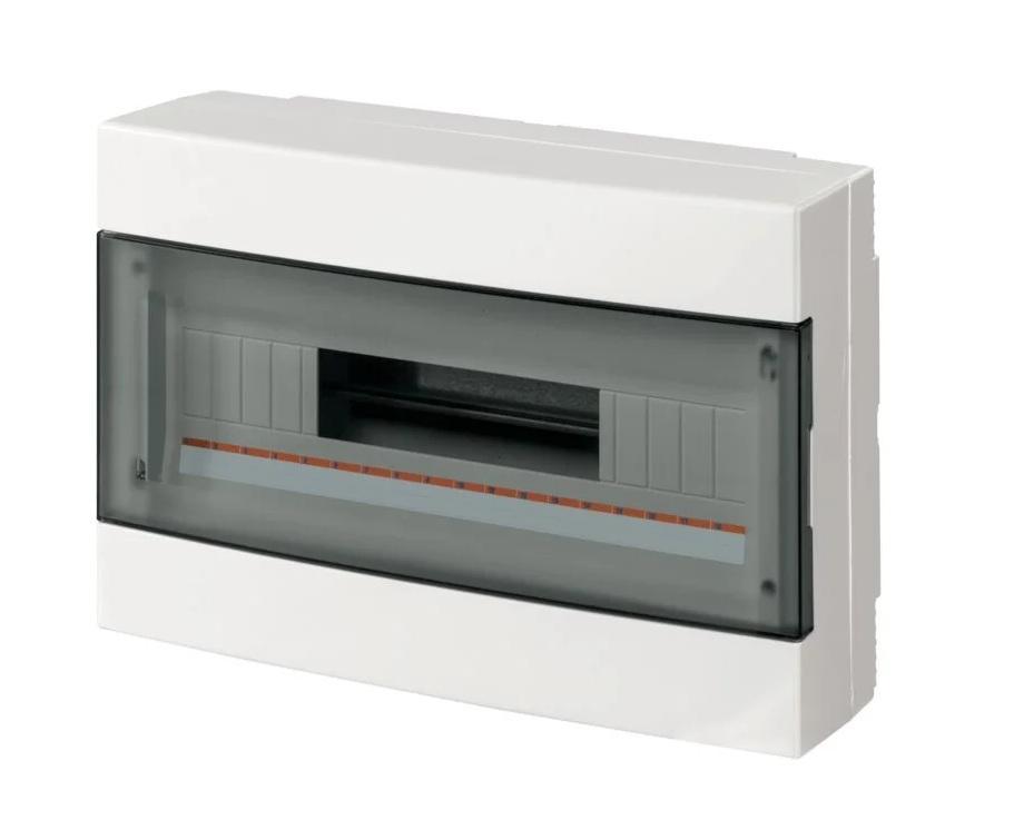 elettrocanali elettrocanali centralino a parete ip40 portella trasparente 18m ip40 ec60018b - foto 1