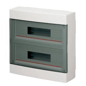 Centralino a parete ip40 portella trasparente 36m ec60036b