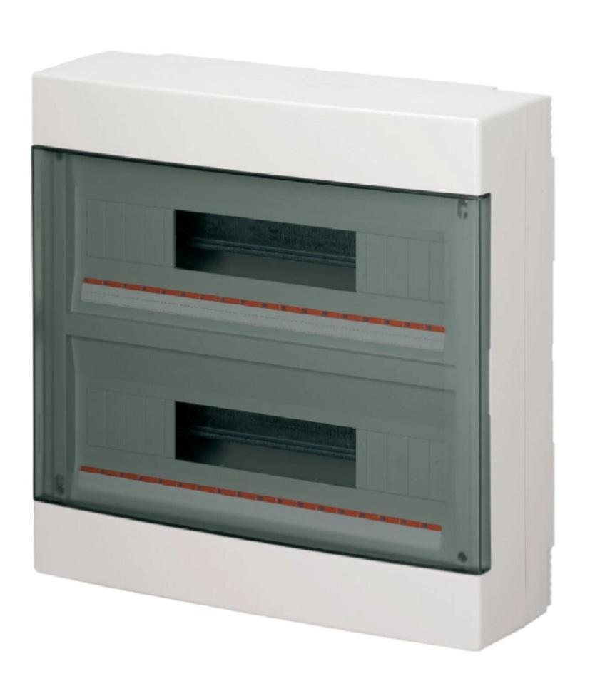 elettrocanali elettrocanali centralino a parete ip40 portella trasparente 36m ec60036b - foto 1