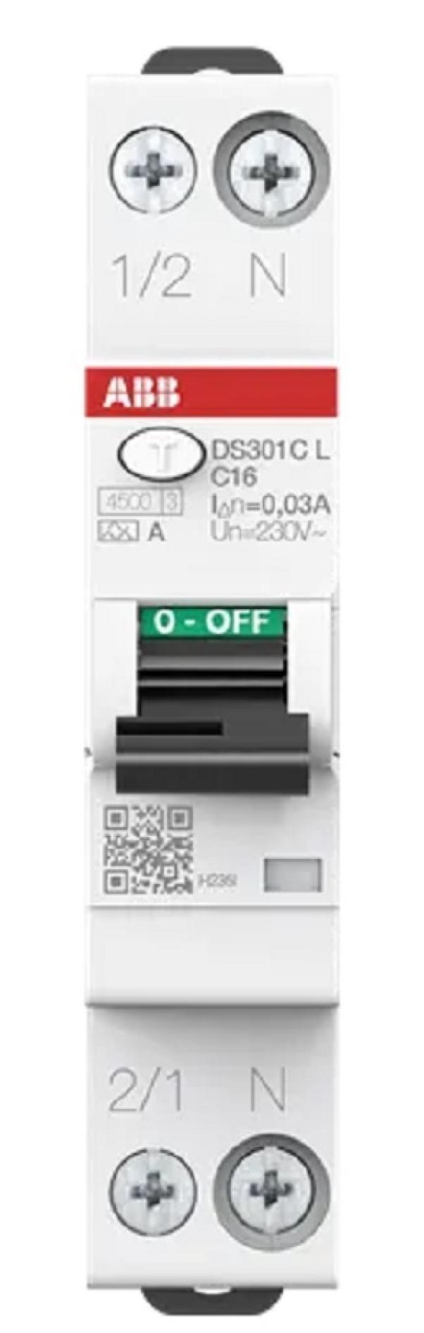 abb abb ds301c l c20 a30  magnetotermico differenziale 1 modulo ds301clc20a30 - foto 1