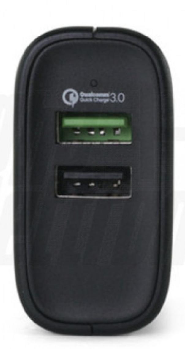 alpha elettronica alpha elettronica alimentatore plug-in qc 2 x usb a 20w kd527 - foto 2
