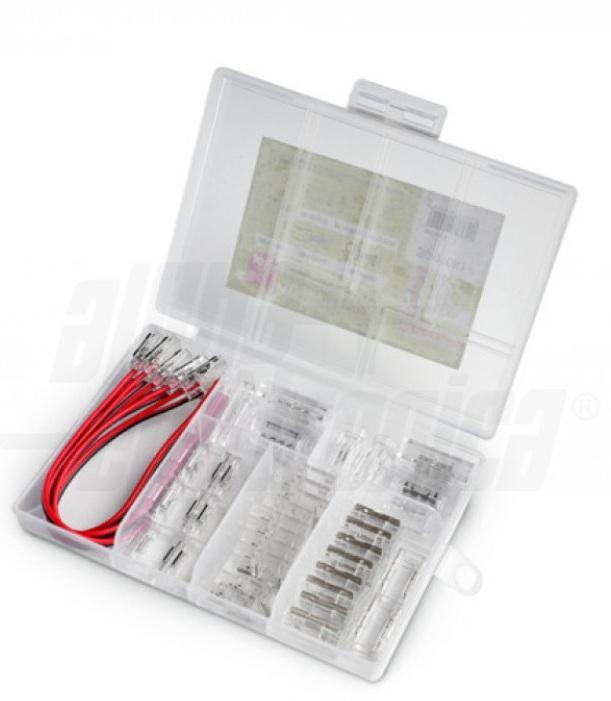 alpha elettronica alpha elettronica kit connettori per strisce led monocolore 10mm 30-010k1 - foto 2