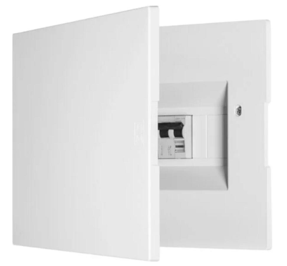 elettrocanali elettrocanali frontale centralino da incasso design 12 mod bianco ec63212c - foto 2