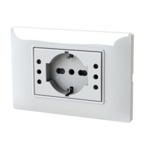 Vimar plana  4bp503kitbn bianco kit placca presa universale 503 compatibile