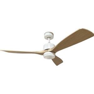 Ventilatore led 18w/3cct 1440lm 100-240v white+wood telecomando 19108