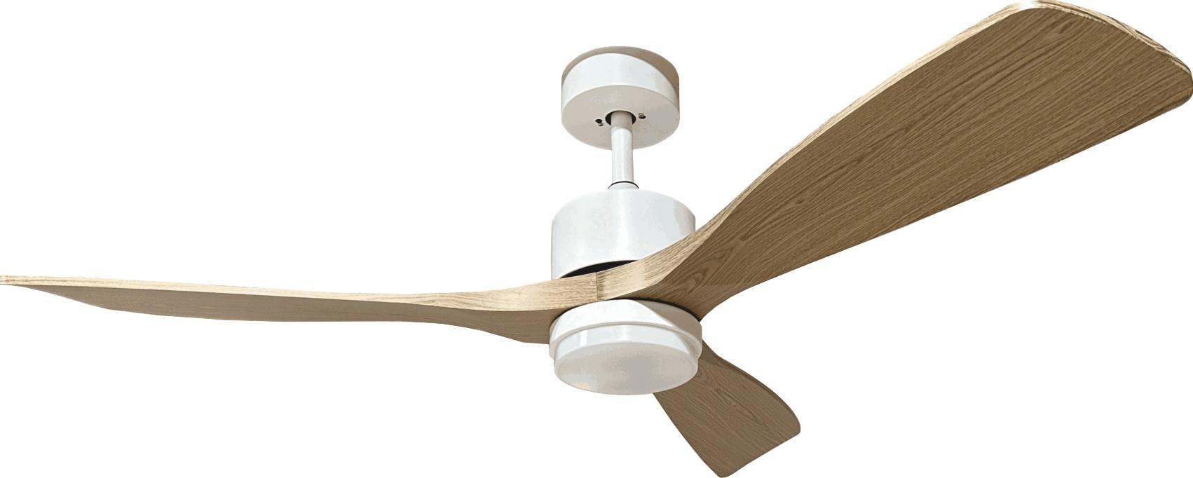 optonica led optonica led ventilatore led 18w/3cct 1440lm 100-240v white+wood telecomando 19108 - foto 1
