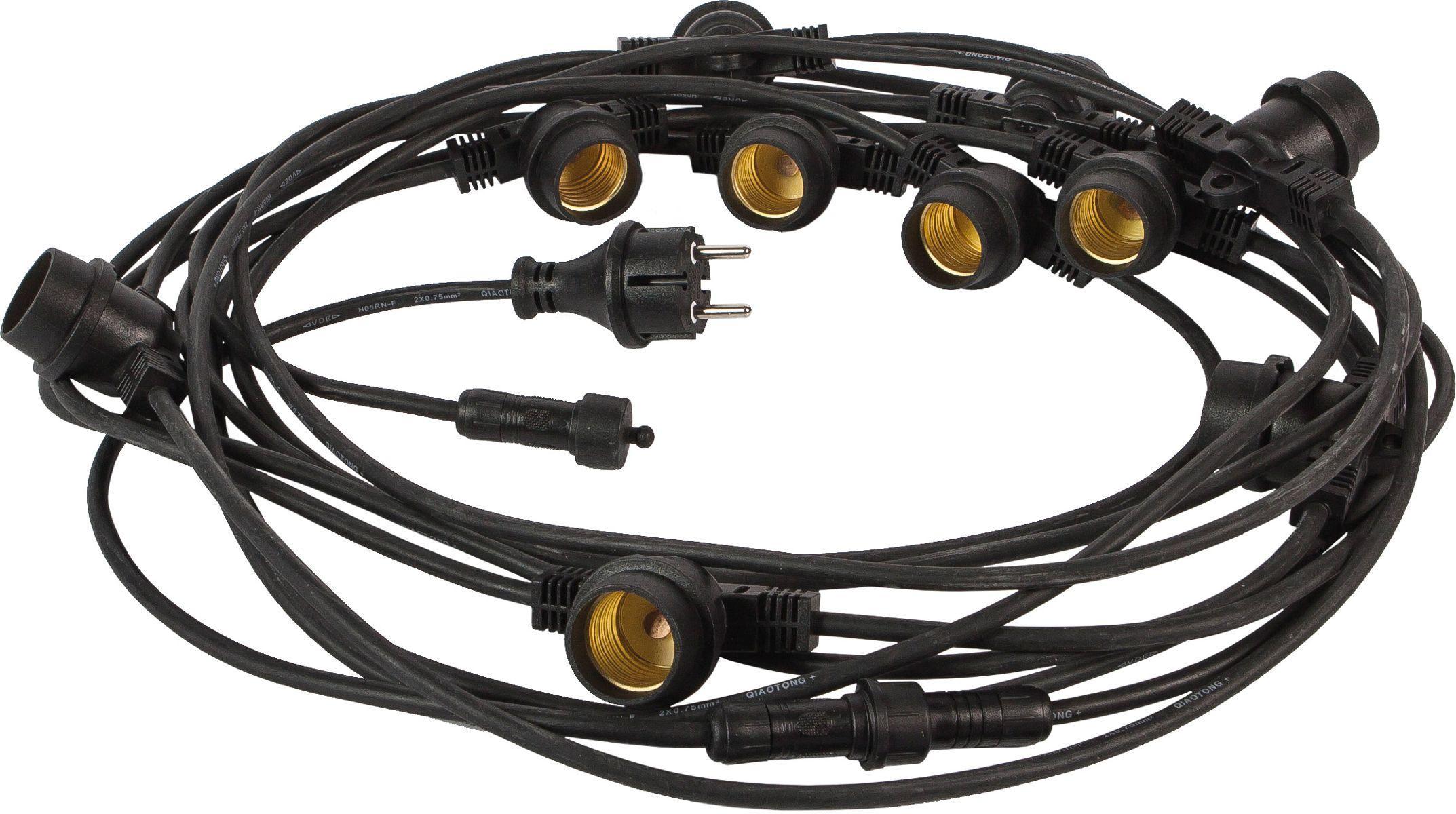 fanton s.p.a. fanton luminaria 10mt h05rn-f 10 luci e27 prolungabile 62989 - foto 1