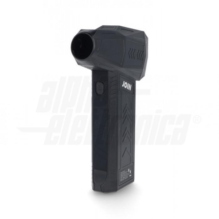 soffiatore ad aria portatile a batteria Alpha Elettronica CK-110 vista frontale per pulizia elettronica e manutenzione