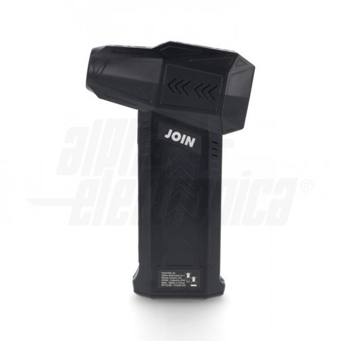 soffiatore portatile Alpha Elettronica CK-110 vista laterale design ergonomico nero per elettronica