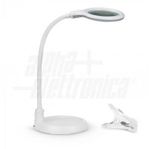 Lampada laboratorio led con lente e braccio flex