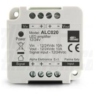 Amplificatore per strisce led monocolore 12/24v alc020