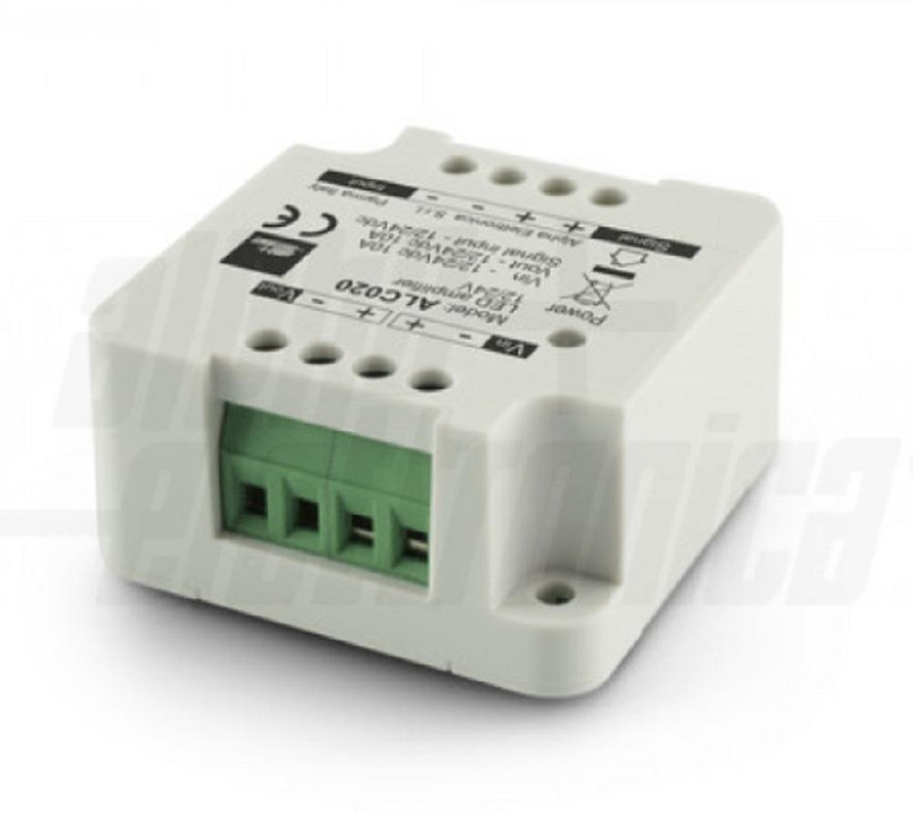alpha elettronica alpha elettronica amplificatore per strisce led monocolore 12/24v alc020 - foto 2