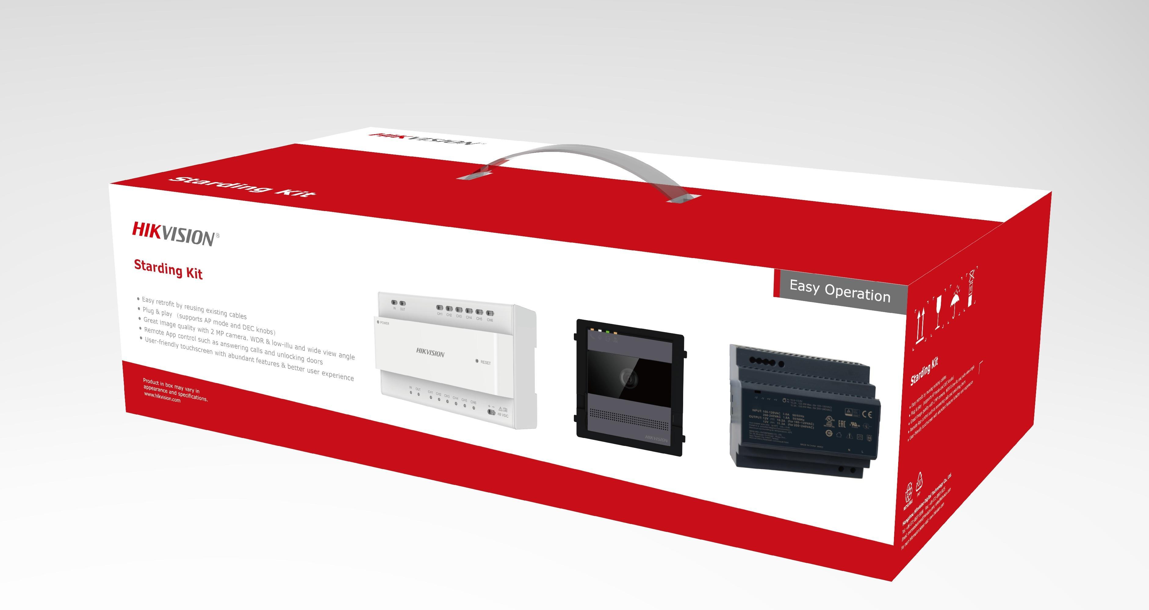 hikvision hikvision ds-kis711 kit start videocitofono sistema 2 fili 305304924 - foto 1