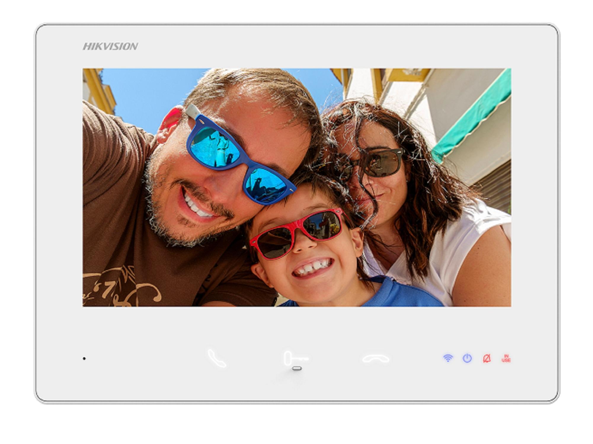 hikvision hikvision monitor videocitofono  ds-kh7300ey-wte2/white posto interno video wifi - foto 1
