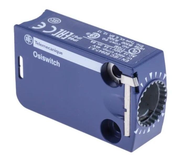 Corpo finecorsa miniaturizzato metallo TESE ITALY vista laterale portacontatti NO NC