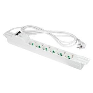 Barra elettrica multipla 3 metri 3g1 con 6 prese e magnetotermico  23203 professionale