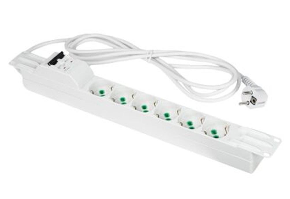 fme barra elettrica multipla 3 metri 3g1 con 6 prese e magnetotermico fme 23203 professionale - foto 1