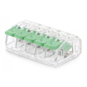 Morsetto rapido 5 poli singolo max 4mm  542-65-01 connessione veloce ip20