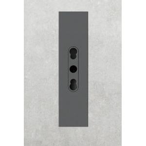 Presa bipasso compatibile bticino living now nera 4box 4bpbp.kg