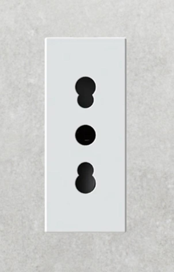 4 box 4 box presa bipasso civile compatibile vimar linea bianca 4bpbp.v30b 4 box - foto 1