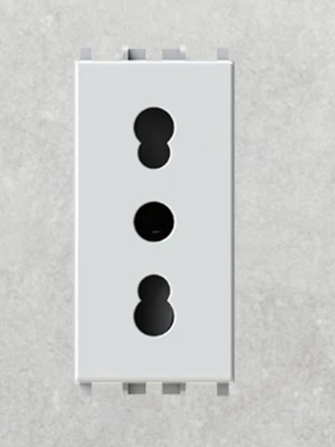 4 box presa bipasso compatibile vimar plana bianca 4 box 4bpbp.v14 - foto 1