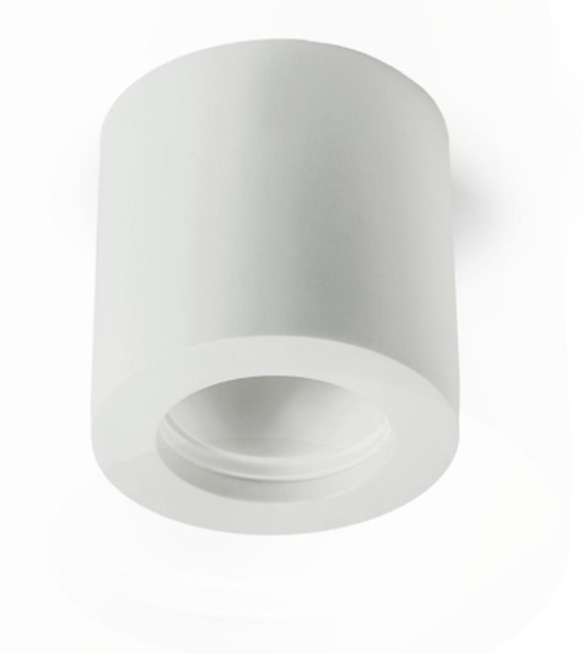 lampo lampo faretto in gesso superficie tondo attacco gu10 lampo dikcgrdsup per interno - foto 1