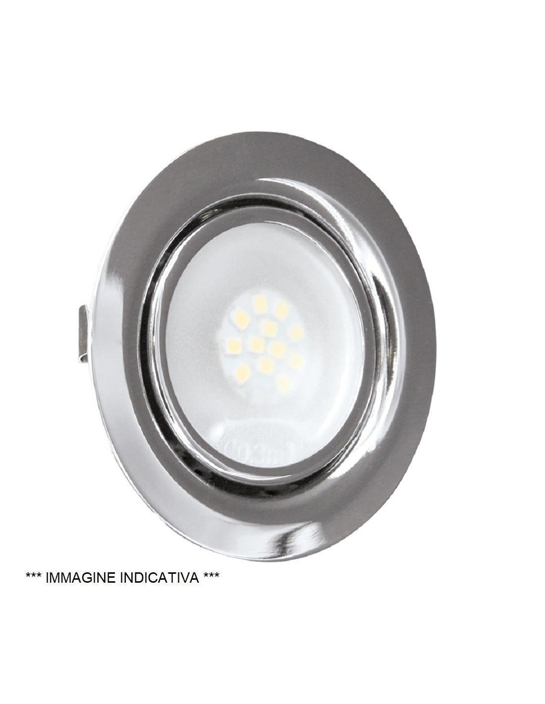 lampo lampo faretto led incasso mensola luce bianca 12v 1.8w lampo f12led/bi/bc - foto 1